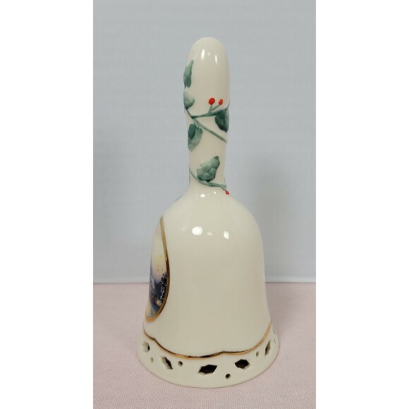 THOMAS KINKADE Porcelain Victorian Christmas Bell - Noel Victorian IV - Picture 4 of 7